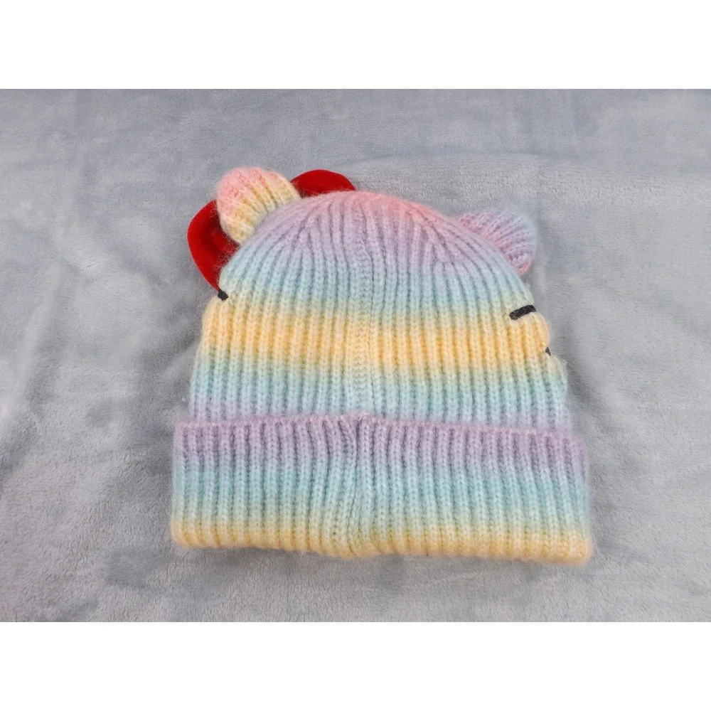 Hello Kitty Beanie/Hat‎ by Sanrio One Size Pastel/Multi Color Fleece Lined